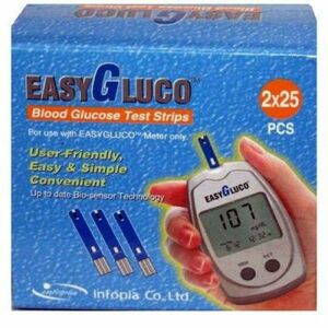 Testovacie prúžky pre glukomer EasyGluco 50 ks vyobraziť
