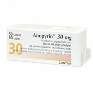 ANOPYRIN 30 mg 50 tabliet vyobraziť