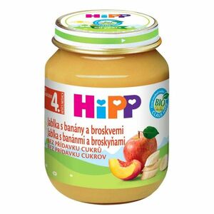 HIPP Ovocie Jablká s banánmi a broskyňami BIO 125 g vyobraziť