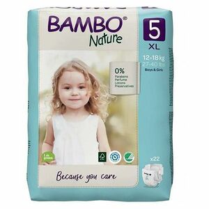 BAMBO Nature 5 detské plienky 12-18 kg 22 kusov vyobraziť