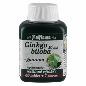 MEDPHARMA Ginkgo biloba 30 mg + guarana 67 tabliet vyobraziť