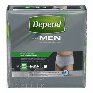 DEPEND SUPER L/XL pre mužov naťahovacie nohavičky 1x9 ks vyobraziť