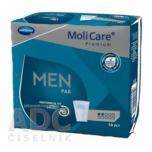 MoliCare Premium MEN PAD 2 kvapky inkontinenčné vložky pre mužov 1x14 ks vyobraziť
