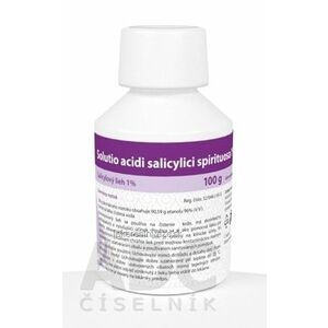 Solutio acidi salicylici spirituosa 1 % sol der (fľ.HDPE biela) 1x100 g vyobraziť