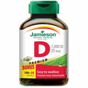 Jamieson Vitamín D3 1000 IU 180 tabliet vyobraziť