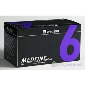 Wellion MEDFINE plus Penneedles 6mm ihla na aplikáciu inzulínu pomocou pera 100ks vyobraziť