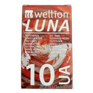 Wellion LUNA UA testovacie prúžky k prístroju LUNA 10ks vyobraziť