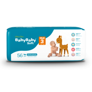 BabyBaby Soft Ultra-Dry Midi 4-9 kg vyobraziť