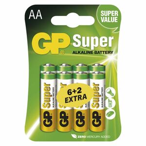 GP alkalická batéria SUPER AA (LR6) vyobraziť