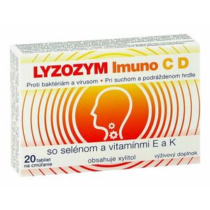 LYZOZYM Imuno C D so selénom a vitamínmi E a K 20 tbl. na cmúľanie vyobraziť