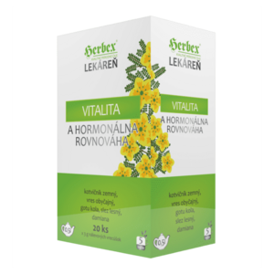 HERBEX Lekáreň vitalita a hormonálna rovnováha bylinný čaj 20 vreciek vyobraziť