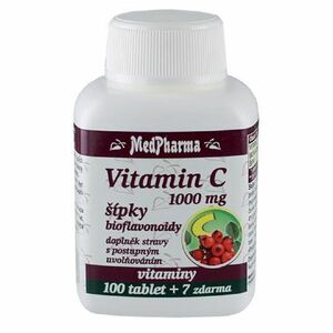 MEDPHARMA Vitamín C 1000 mg so šípkami 107 tabliet vyobraziť