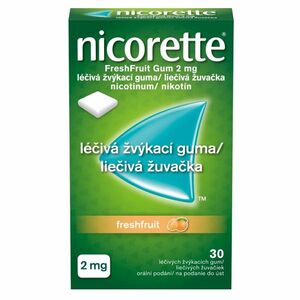 NICORETTE Freshfruit Gum 2 mg liečivé žuvačky 30 ks vyobraziť