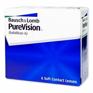 BAUSCH & LOMB PureVision mesačné šošovky 6 kusov, Počet dioptrií: -2, Počet ks: 6 ks, Priemer: 14, 0, Zakrivenie: 8, 6 vyobraziť