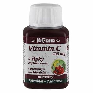 MEDPHARMA Vitamín C 500 mg s šípkami, predĺžený účinok 37 tabliet vyobraziť