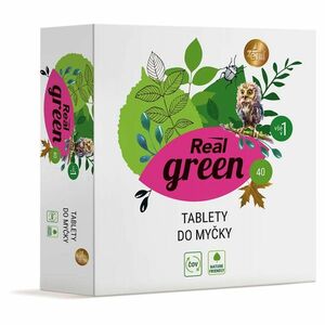 REAL GREEN CLEAN Tablety do umývačky 40 ks vyobraziť