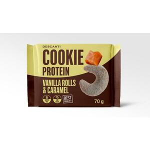 Descanti Cookie Protein Vanilla rolls&Caramel vyobraziť
