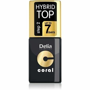 Delia Cosmetics Coral Nail Enamel Hybrid Gel gélový vrchný lak na nechty 11 ml vyobraziť