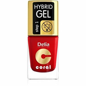 Delia Cosmetics Coral Nail Enamel Hybrid Gel gélový lak na nechty odtieň 01 11 ml vyobraziť
