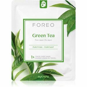 FOREO Farm to Face Sheet Mask Green Tea plátenná maska s upokojujúcim účinkom pre zmiešanú pleť 3x20 g vyobraziť