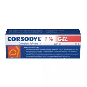 Corsodyl 1% Gél gel.dnt.1 x 50 g vyobraziť