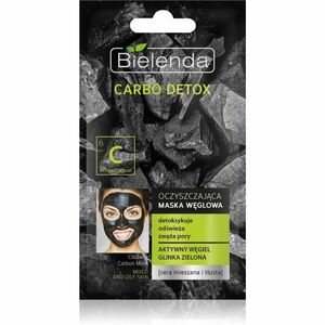 Bielenda Carbo Detox Active Carbon čistiaca maska s aktívnym uhlím pre mastnú a zmiešanú pleť 8 g vyobraziť