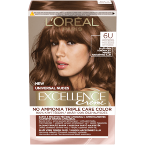 L'Oréal Paris Excellence Creme Universal Nudes permanentná farba na vlasy 6U Tmavá blond vyobraziť