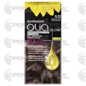 Garnier Olia permanentná farba na vlasy bez amoniaku 5.12 hnedá dúhová vyobraziť