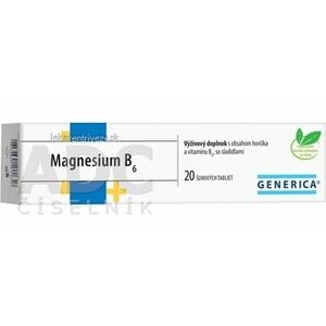 GENERICA Magnesium B6 tbl eff 1x20 ks vyobraziť