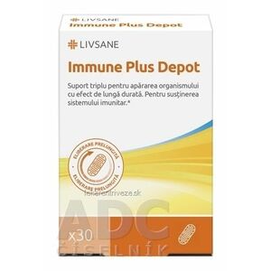 LIVSANE Immune Plus Depot cps (vitamín C+D+zinok, s predĺženým účinkom) 1x30 ks vyobraziť