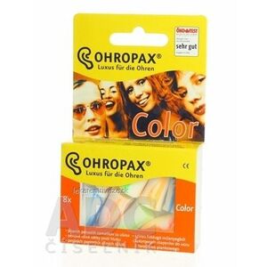OHROPAX COLOR Ušné vložky v plastovom obale 1x8 ks vyobraziť