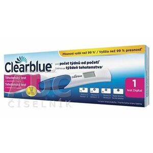 Tehotenský test Clearblue Digital s indikátorom týždňa 1x1 ks vyobraziť