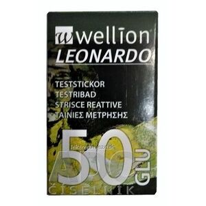 Wellion LEONARDO GLU Prúžky testovacie (1 balenie) 1x50 ks vyobraziť