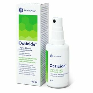 OCTICIDE 1 mg/g + 20 mg/g dermálny roztokový sprej 50 ml vyobraziť