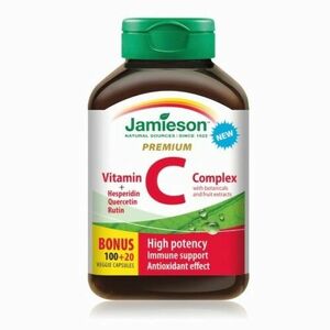 JAMIESON Vitamín C premium 600 mg s bioflavonoidmi 100 + 20 kapsúl ZADARMO vyobraziť