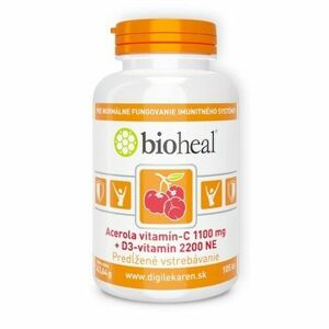 BIOHEAL acerola, vitamín C 1100 mg + vitamín D3 2200 105 tabliet vyobraziť