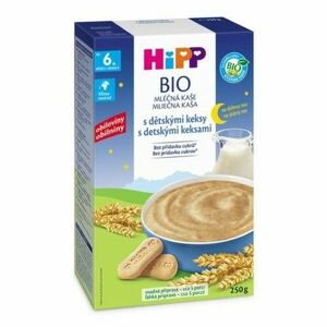 HIPP BIO Mliečna kaša dobrú noc s detskými keksami 250 g vyobraziť