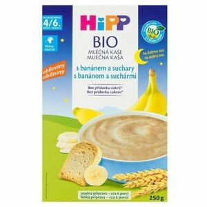 HIPP BIO Mliečna kaša dobrú noc s banánom a suchármi 250 g vyobraziť