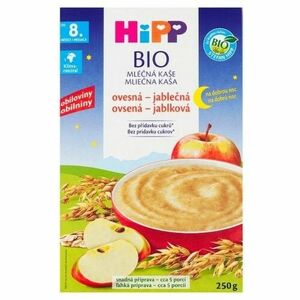 HIPP Bio mliečna kaša dobrú noc ovseno-jablková 250 g vyobraziť
