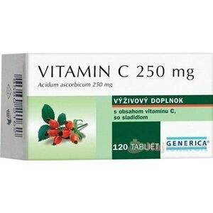 Generica Vitamín C 250mg 120 tabliet vyobraziť