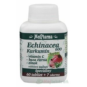 MedPharma Echinacea 600 Forte+kurkumin 67 tbl. vyobraziť