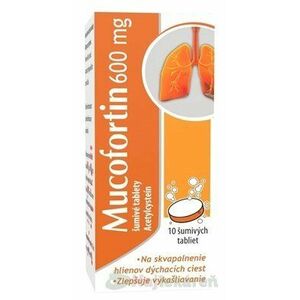 Mucofortin 600 mg šumivé tablety na vykašliavanie 10 ks vyobraziť