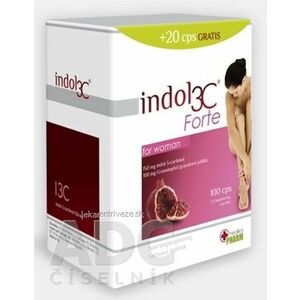INDOL3C FORTE for woman cps 100+20 gratis (120 ks) vyobraziť