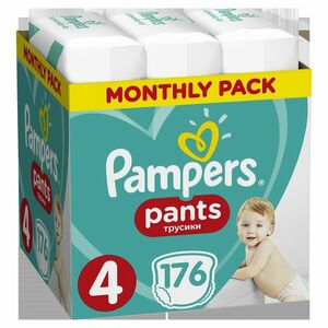 PAMPERS Pants 4 Active Baby Dry 176 ks (9-15 kg) MESAČNÁ ZÁSOBA - plienkové nohavičky, Doprava zadarmo vyobraziť