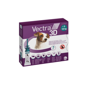 Vectra 3D spot-on pre psy S (4–10 kg) vyobraziť
