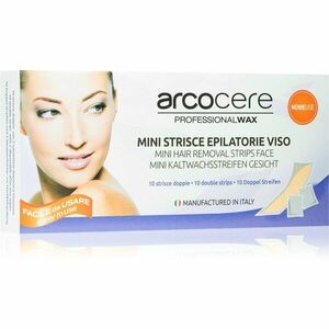 Arcocere Professional Wax voskové epilačné pásiky na tvár pre ženy 10 ks vyobraziť