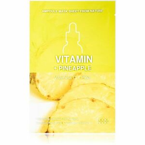 Holika Holika Ampoule Mask Sheet From Nature Vitamin C + Pineapple plátenná maska s energizujúcim účinkom 1 ks vyobraziť