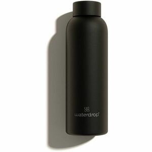 Waterdrop Thermo Steel fľaša na vodu z nehrdzavejúcej ocele farba Black Matt 600 ml vyobraziť