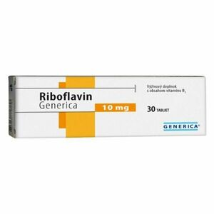 Generica Riboflavin 30 x 10 mg vyobraziť
