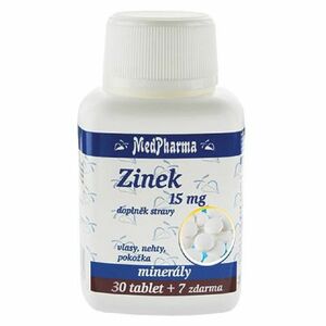MEDPHARMA Zinok 15 mg 37 tabliet vyobraziť